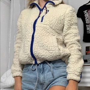 Fake Sherpa jacket sweater